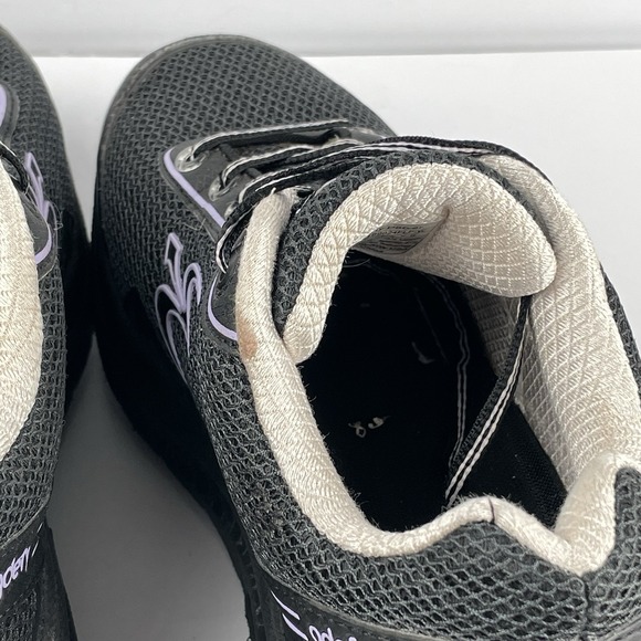 Gravity‎ Defyer Mighty Walk Shoe Black Purple Orthotic Pain Relief - Womens 7.5 - Picture 10 of 11